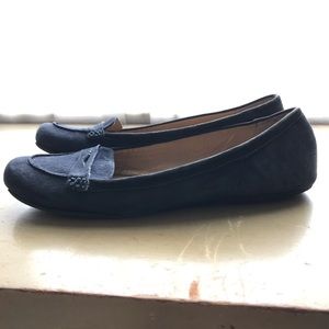 Nine West blue suede flats